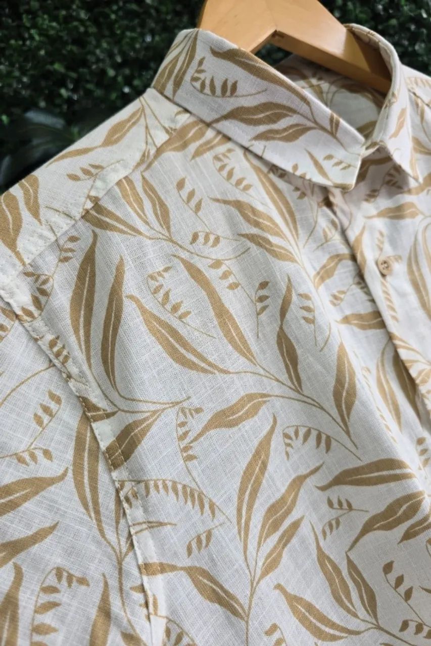 Camisa Linho Estampada - Foto 5