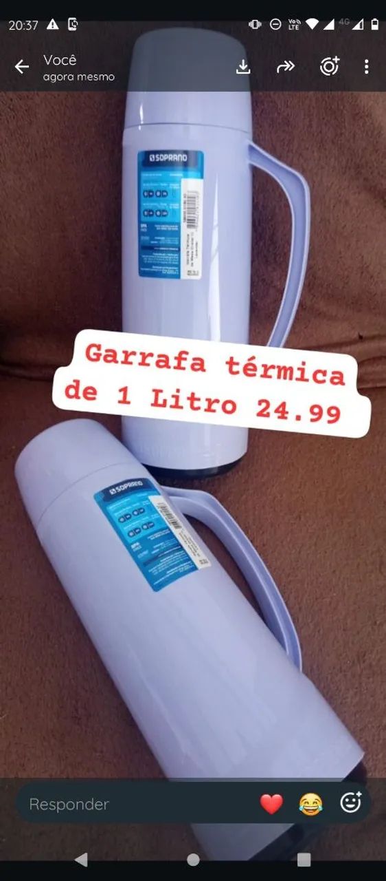 Garrafa térmica 1 LT 