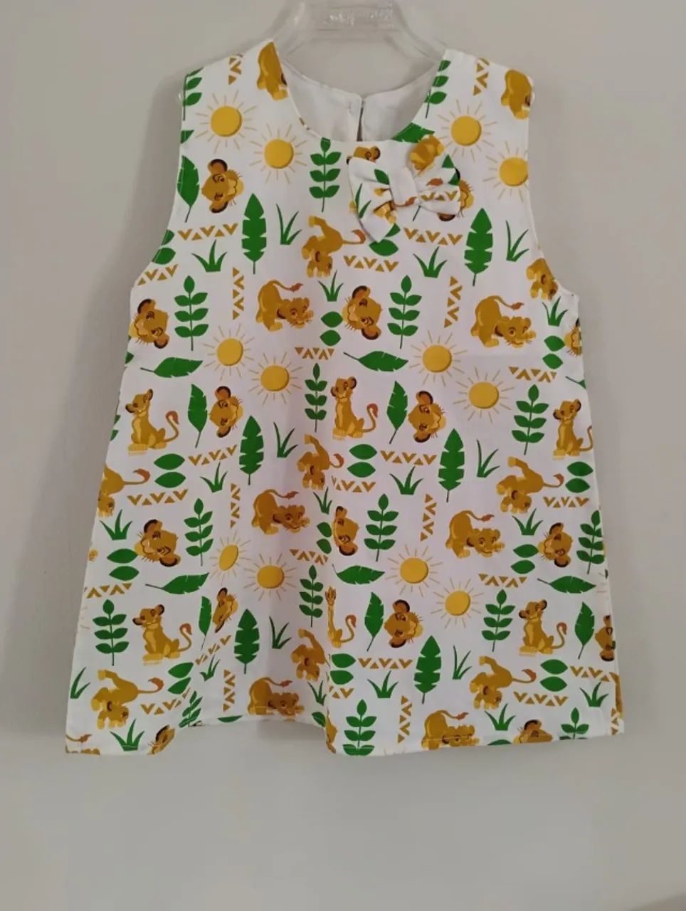 Vestido infantil 2 anos 100% algodão 
