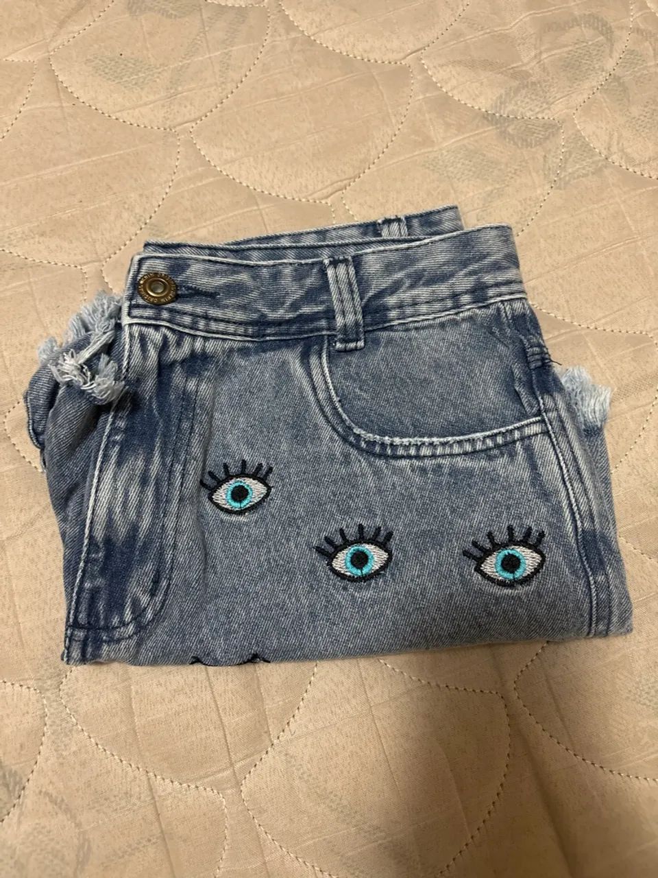 SHORT JEANS Olho Grego N42 (NOVO) - Foto 3