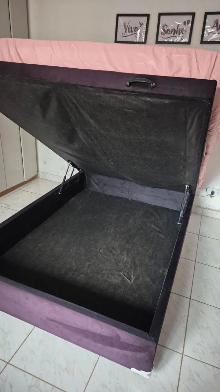 Cama Box Casal com Baú + colchão - Foto 3