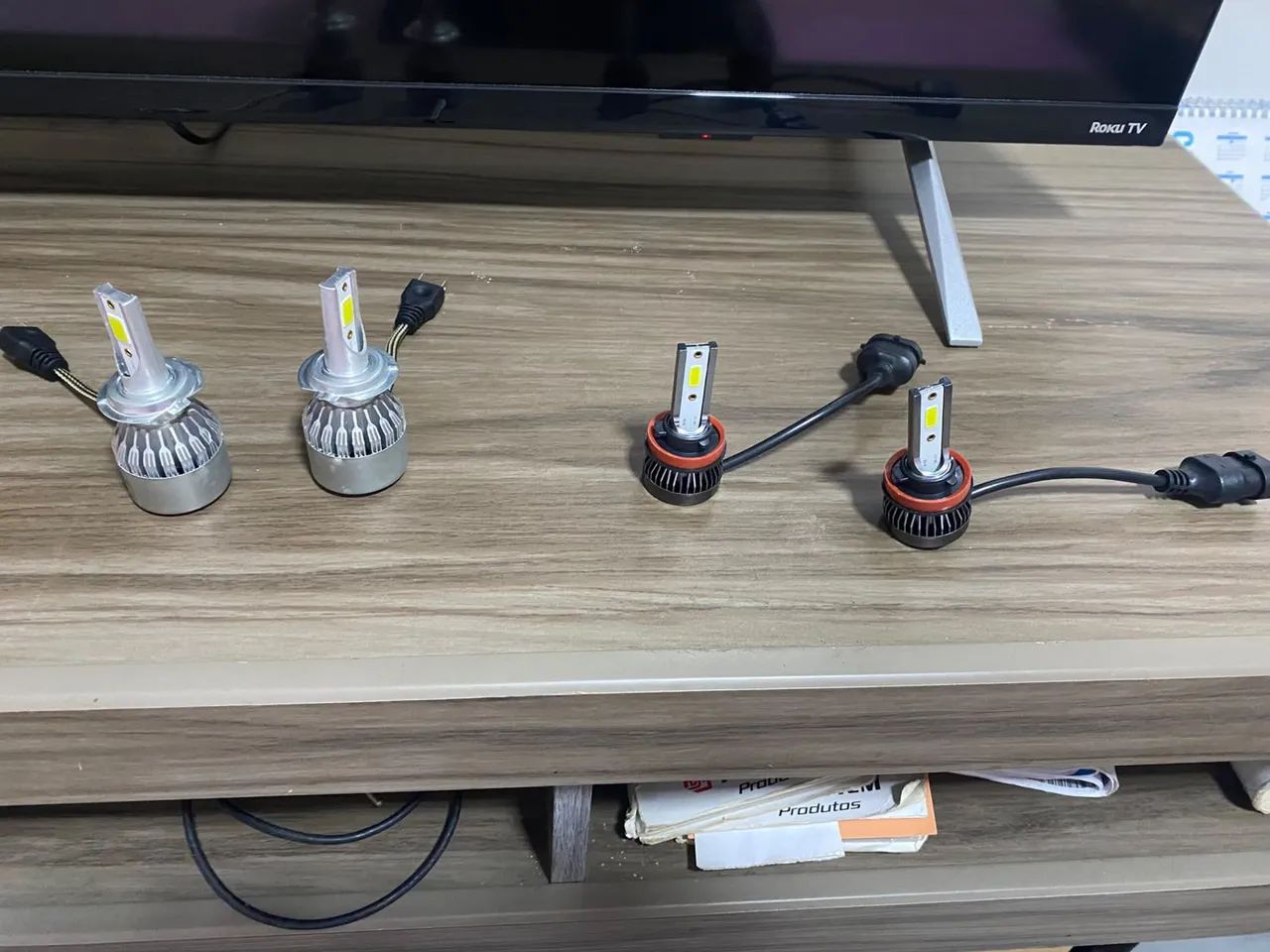 Farol de milha e jogos de led H7 H11  - Foto 2
