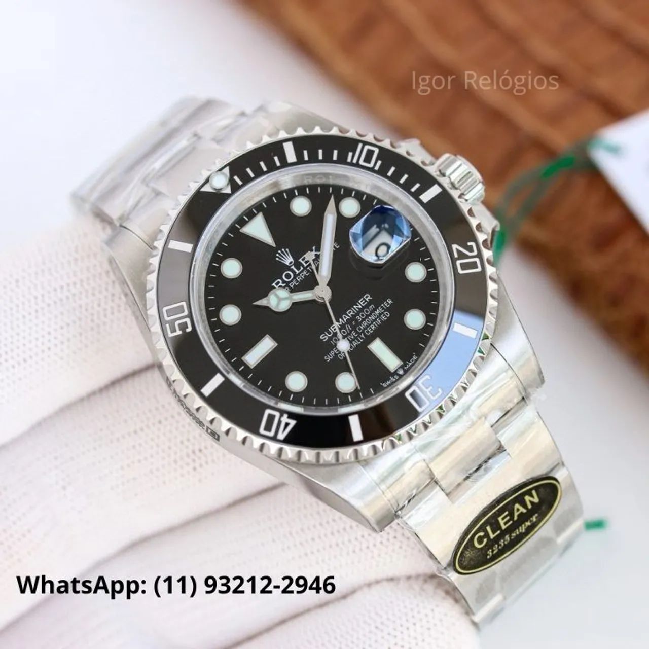 Relógio Rolex Submariner Date Black - Linha Super Clon*
