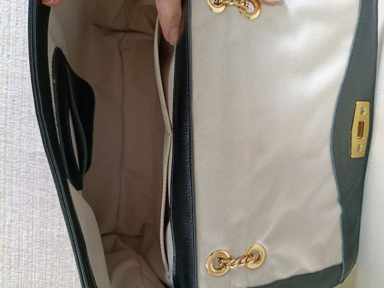 Bolsa feminina transversal couro legítimo  - Foto 4
