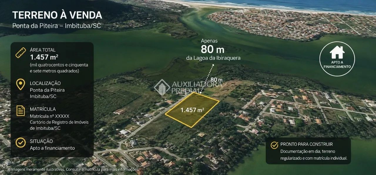 Terreno com 1457 m² na Ponta da Piteira, Ibiraquera