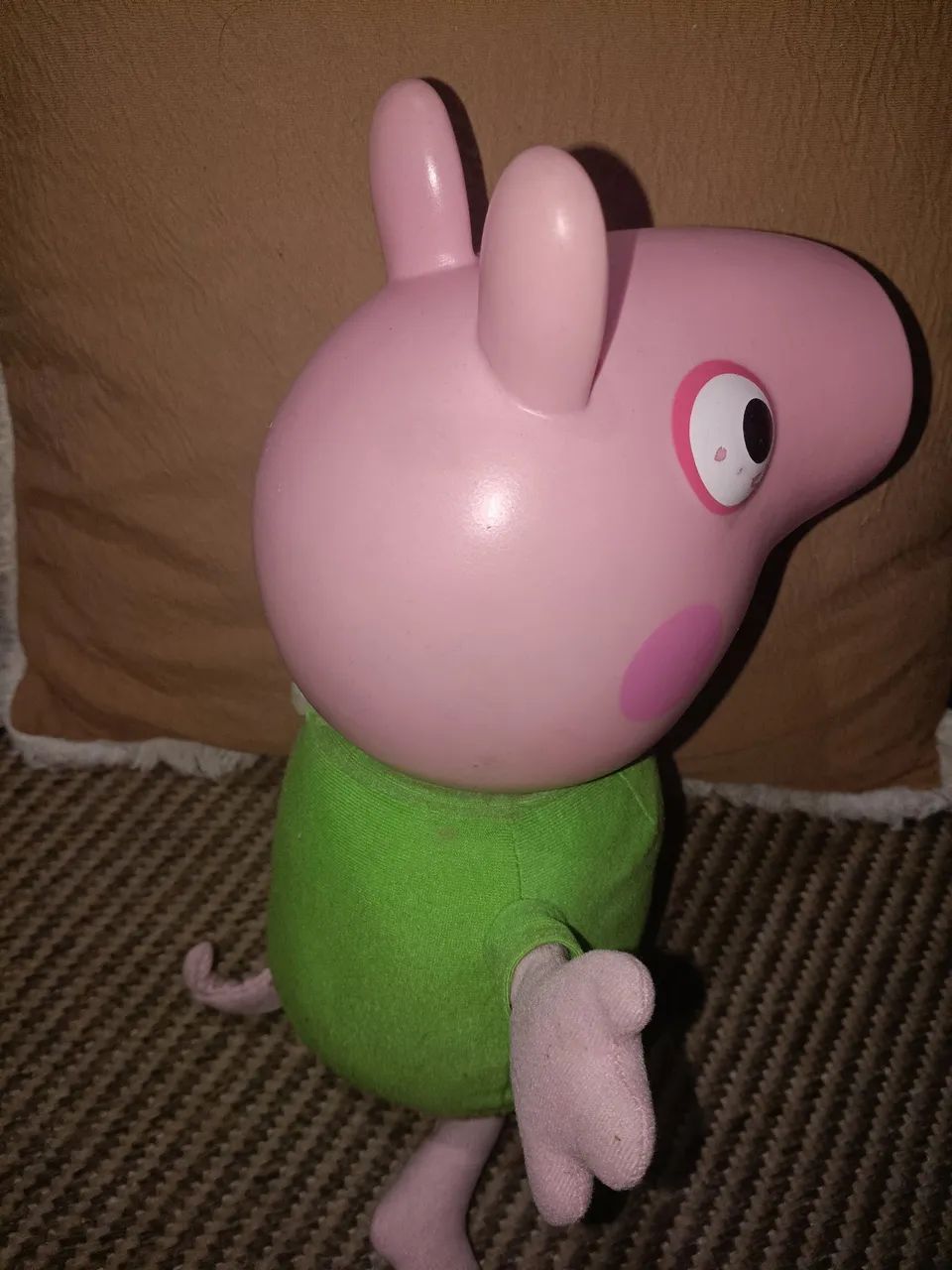Boneca Pepa Pig da estrela . Em tecido e vinil - Foto 4