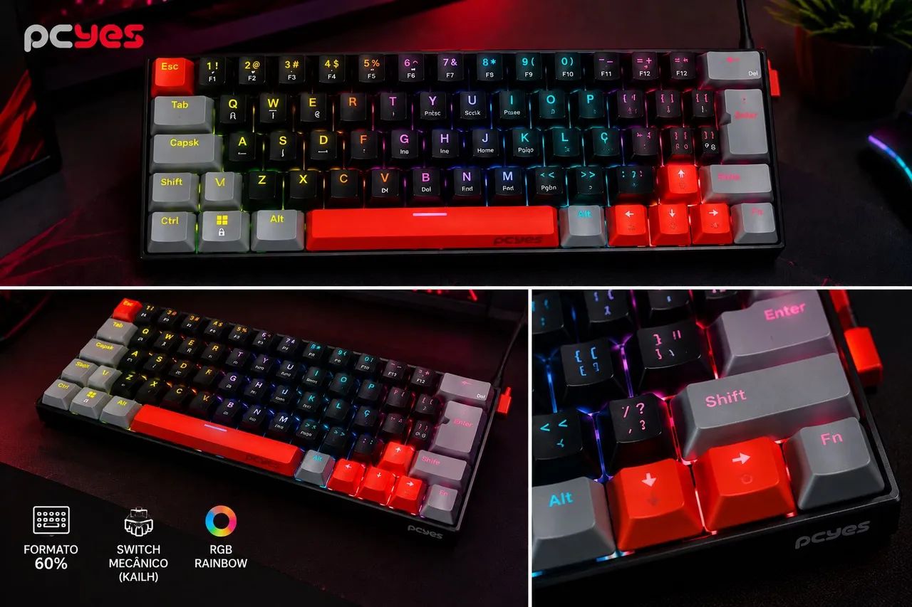 Teclado mecanico Gamer PCYES - Foto 2