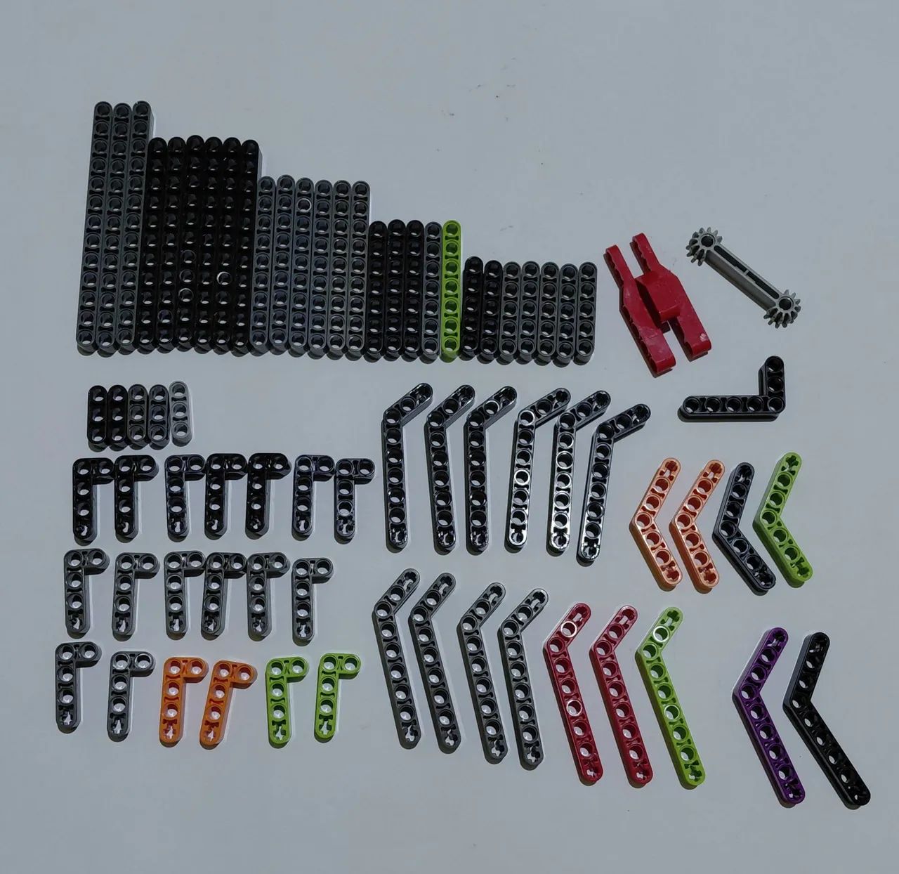 Lote de peças lego technic