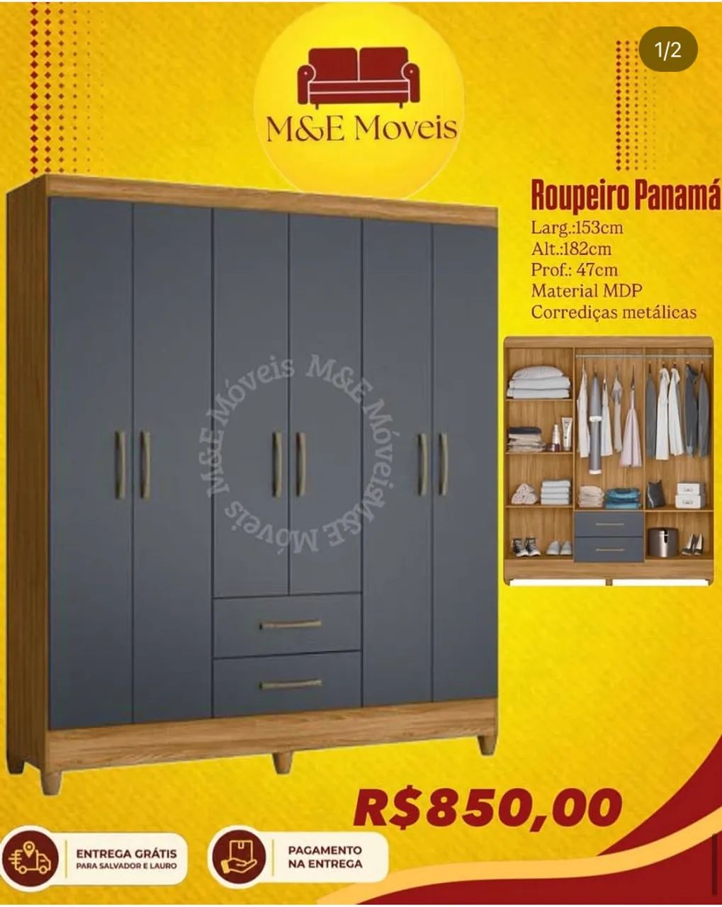 Roupeiro com entrega grátis  - Foto 2