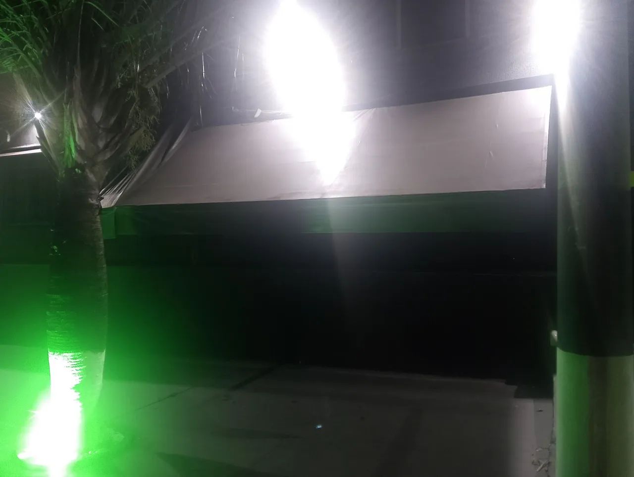 Black Manual Awning