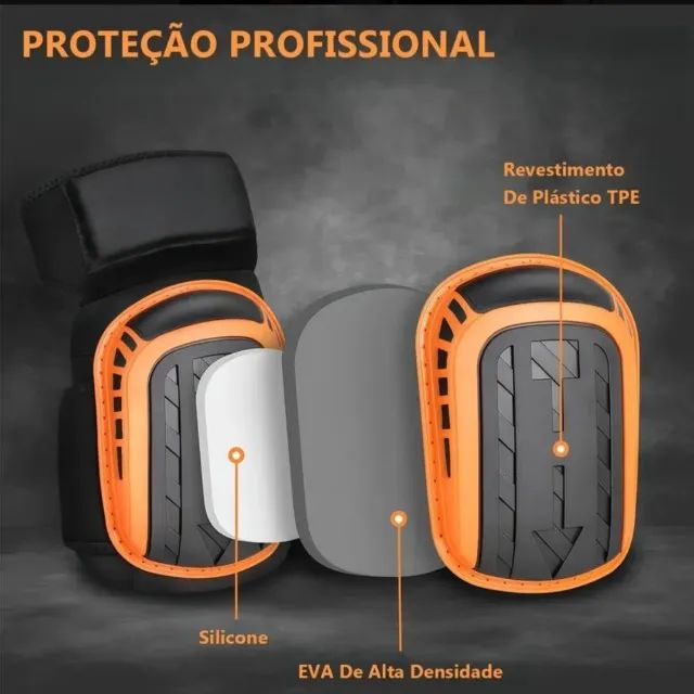 Joelheiras Para Trabalho E Construção E Moto Confortáveis - Foto 2