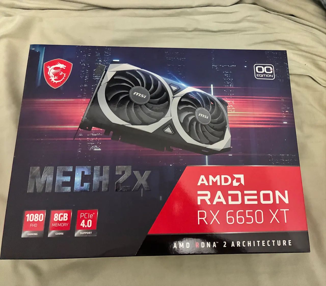 Placa de vídeo GPU Rx 6650 XT MSi OC Edition bem nova  - Foto 3