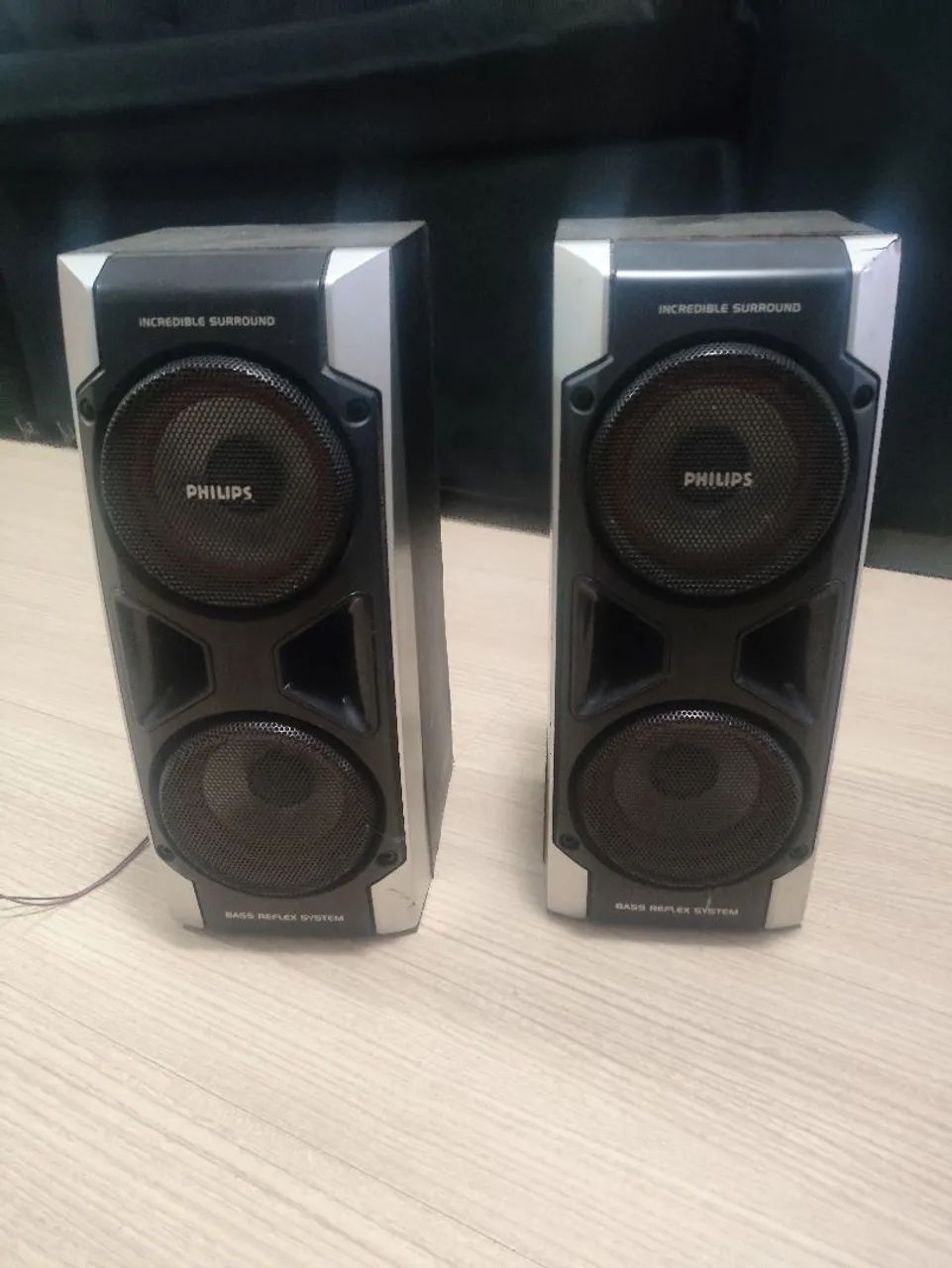 Caixas de Som Philips 3ohms, par funcionando, envio Olx Pay - Foto 2