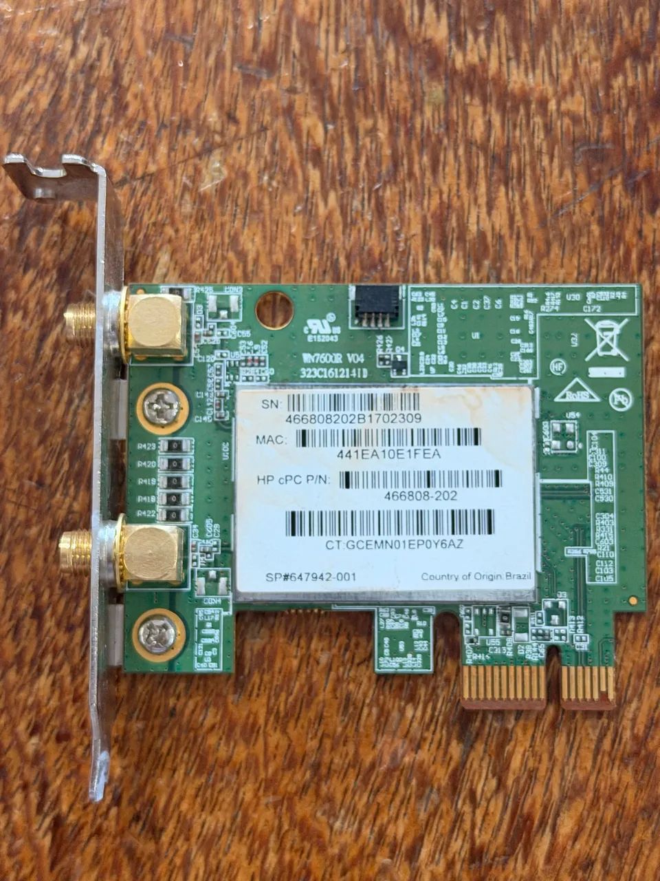 Placa pci-ex Wi-Fi com antena - Foto 3