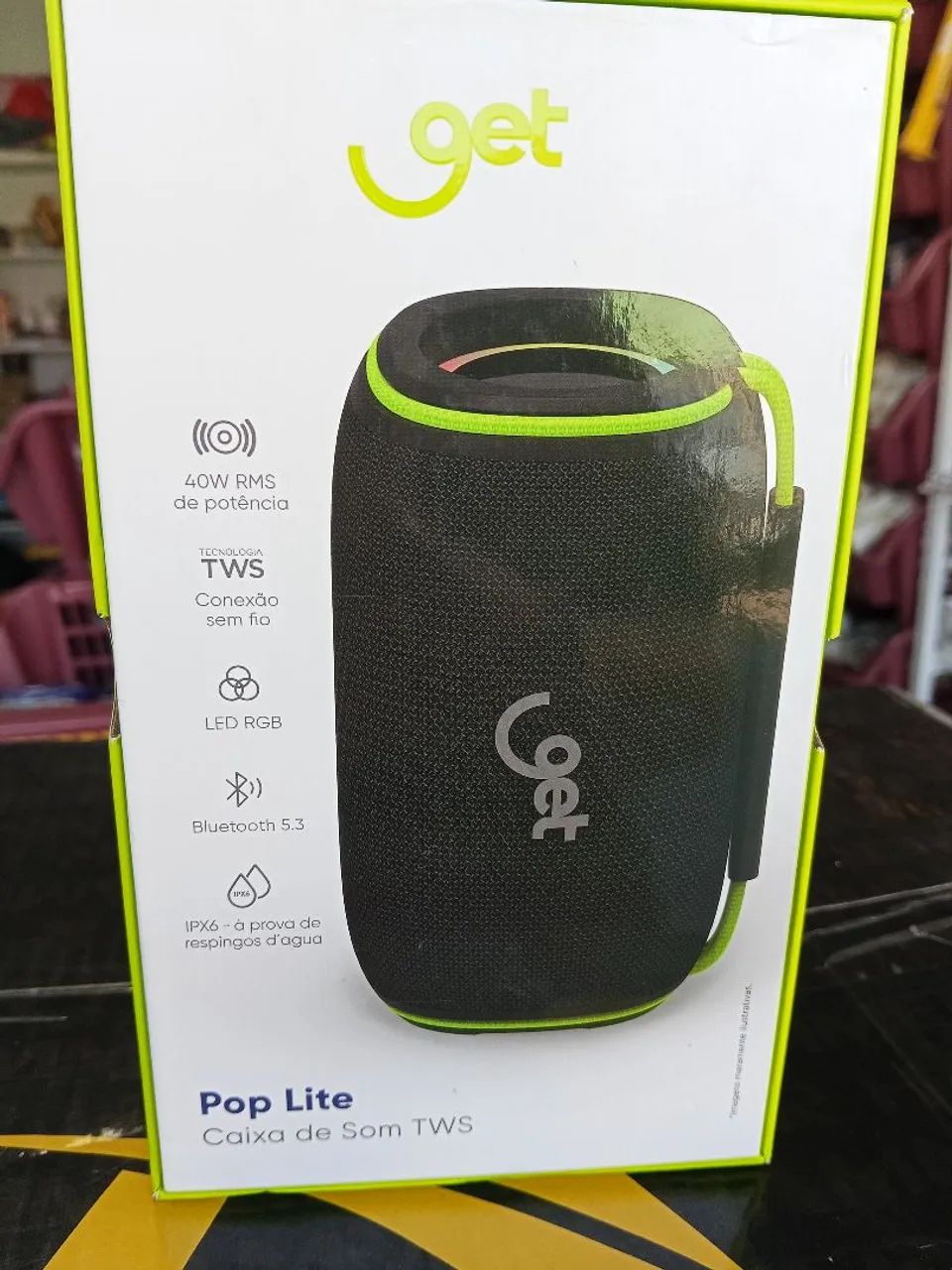 Caixa de Som Get Pop Lite 40W RMS - Bluetooth 5.3 - Foto 3