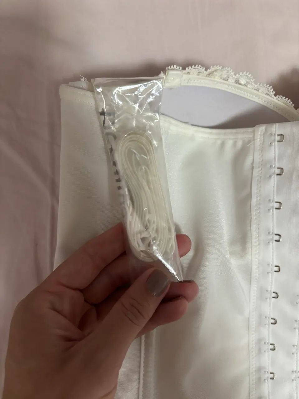 Corset Corselet novo Branco tamanho PP - Foto 2