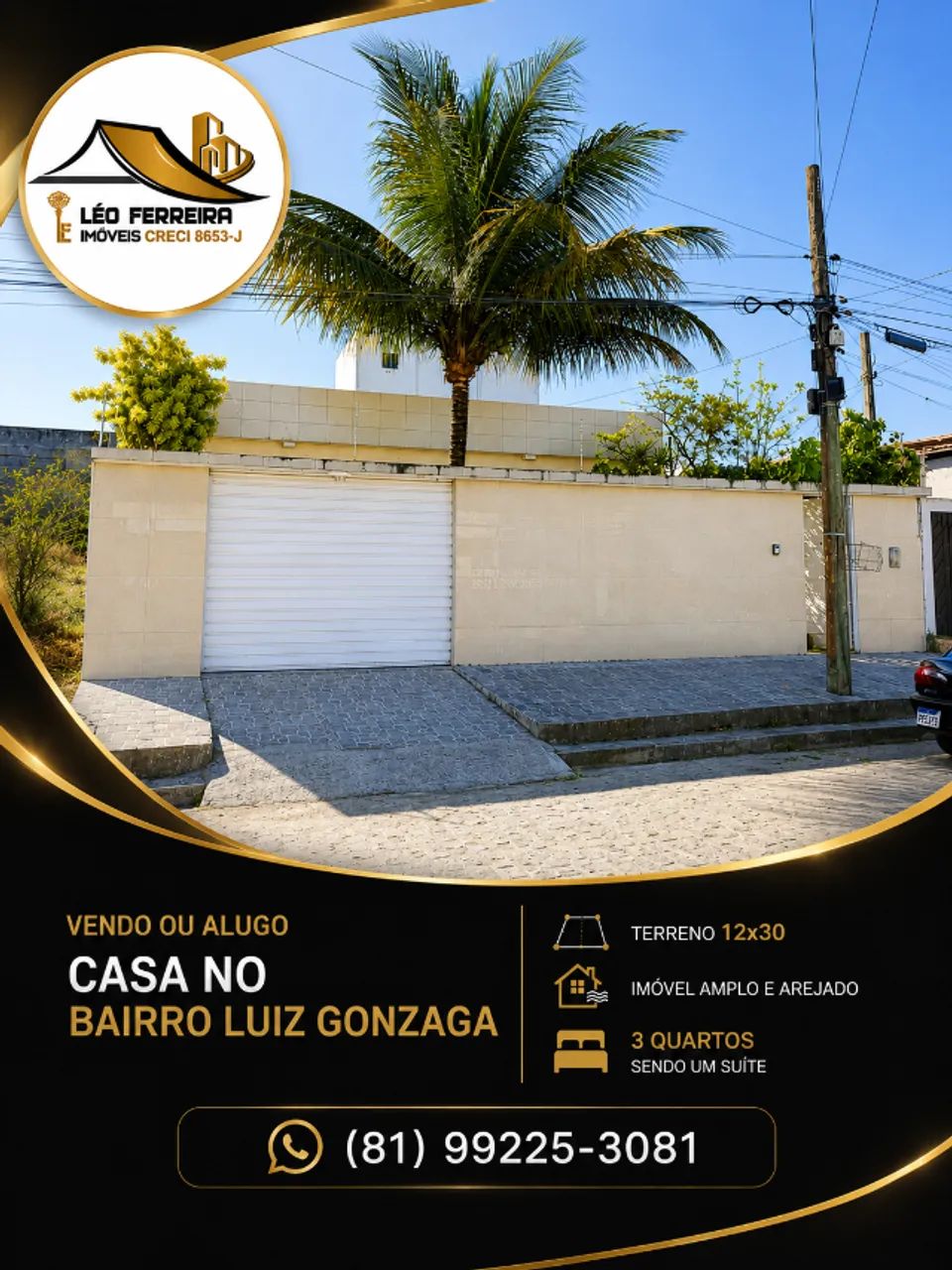 Alugo casa no bairro Luiz Gonzaga
