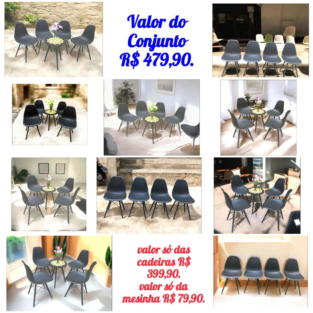 Lindas cadeiras de Madeira Maciça Acolchoadas de Modelos Variados(Vendo Juntas ou Separas) - Foto 2
