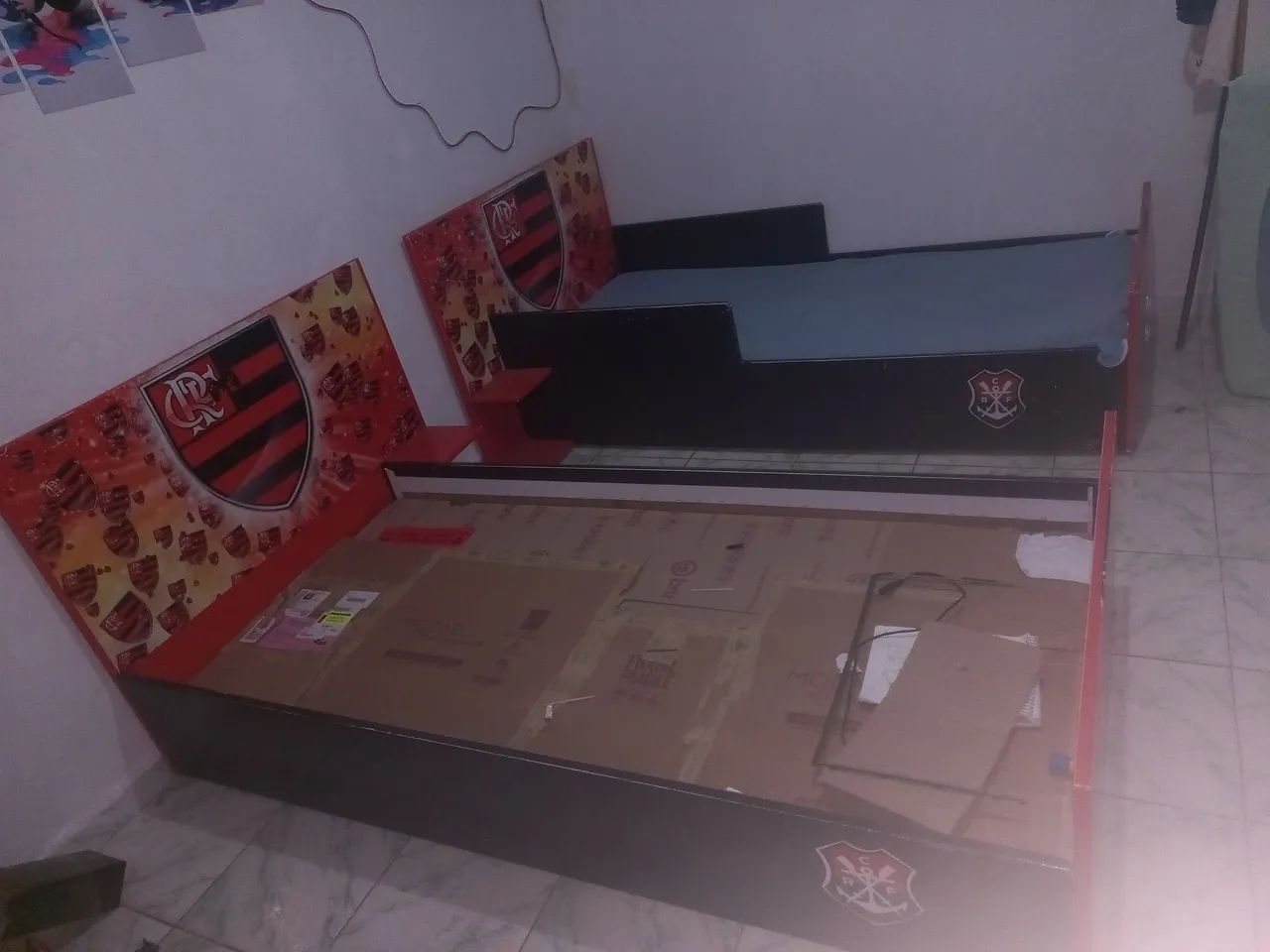 CAma de solteiro do flamengo em MDF - Foto 2