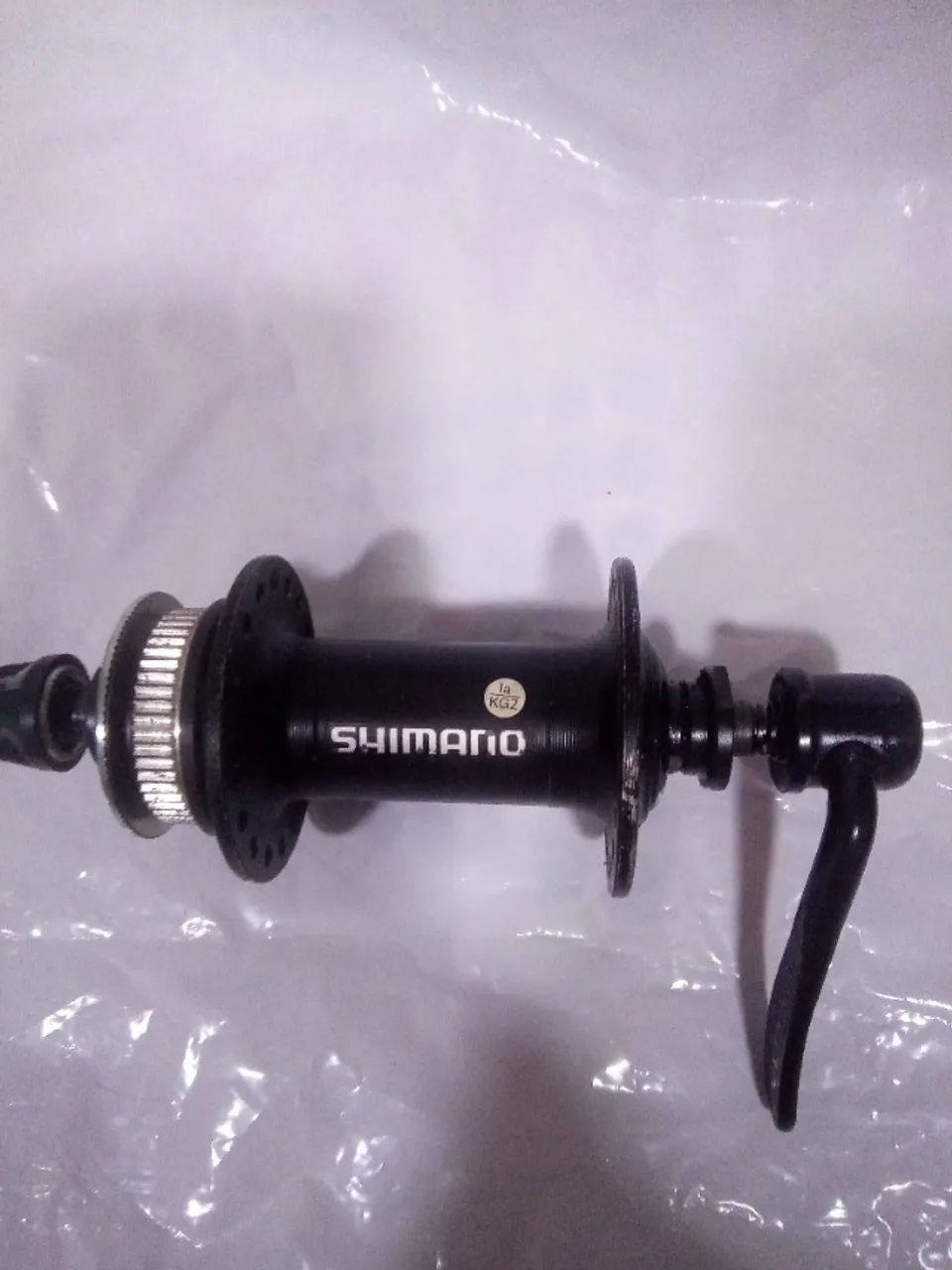 Cubo de bicicleta dianteiro Shimano center Lock freio a disco