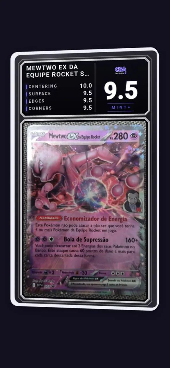 Mewtwo ex da Equipe Rocket - Foto 4