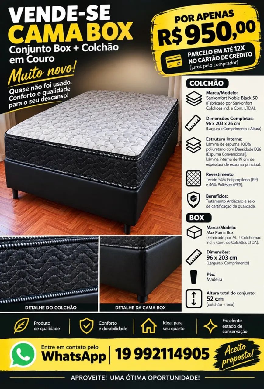 Cama box viúvo aceito troca sofá cama