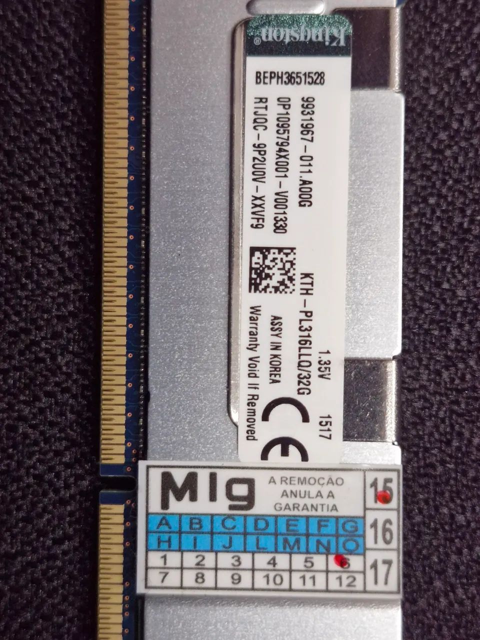 Memória ddr3 32GB ECC xeon x79 - Foto 4