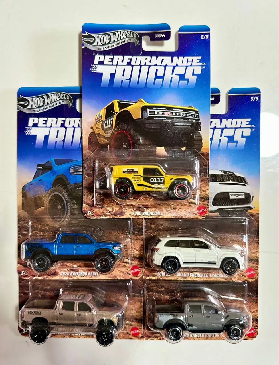 Hot wheels silver series performance trucks lote completo