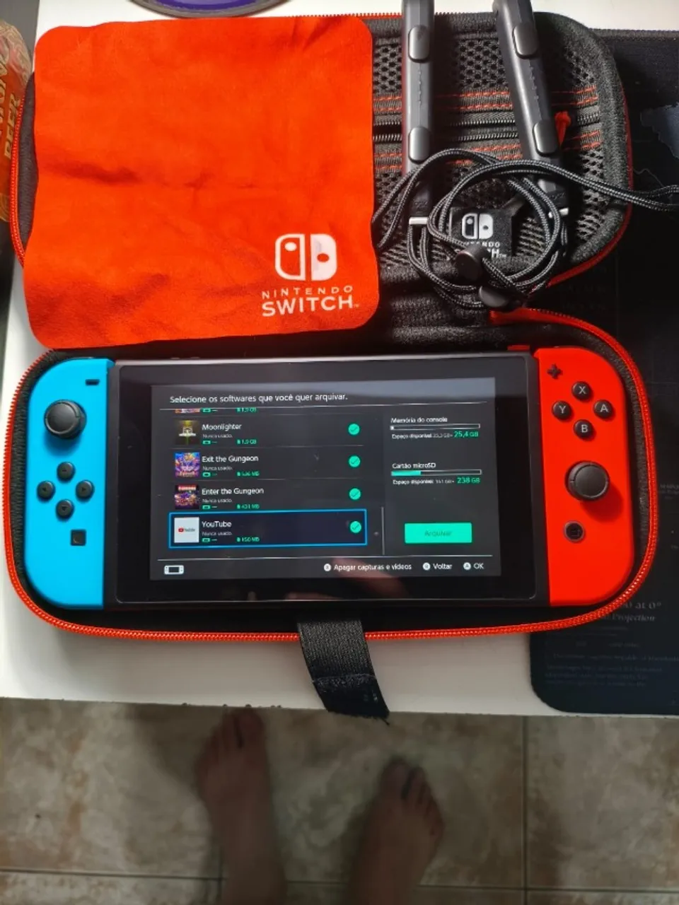 Nintendo Switch Lite Preto - Consoles de Vídeo Game - Barra da