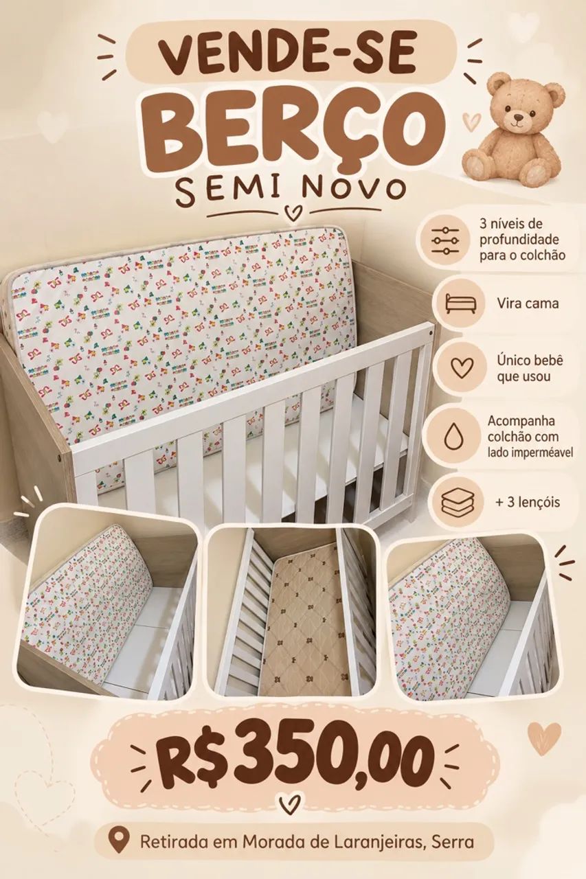 Berço Semi Novo