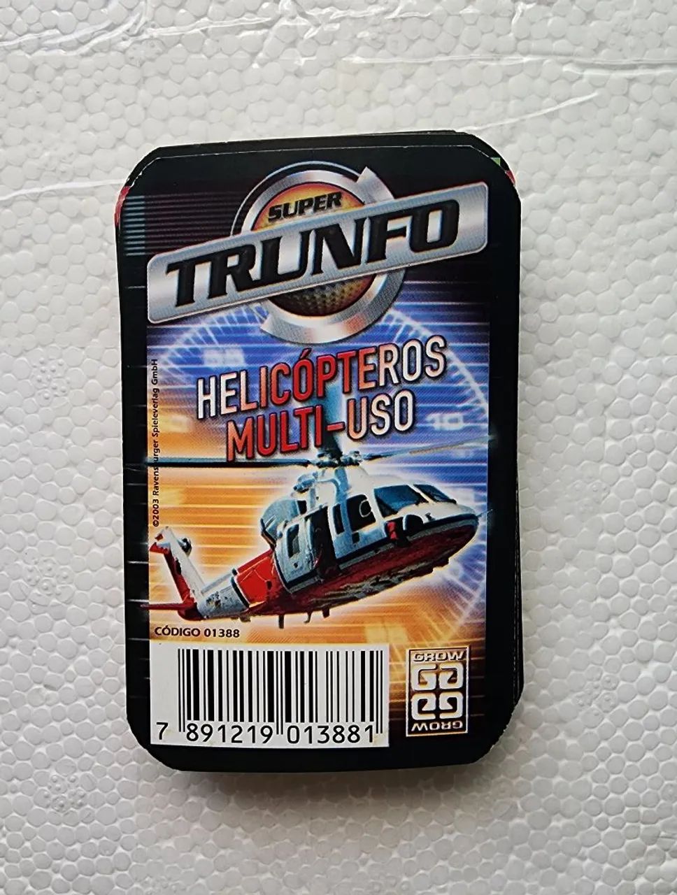 Super Trunfo - Helicópteros Multi-Uso - Jogo de Cartas Grow