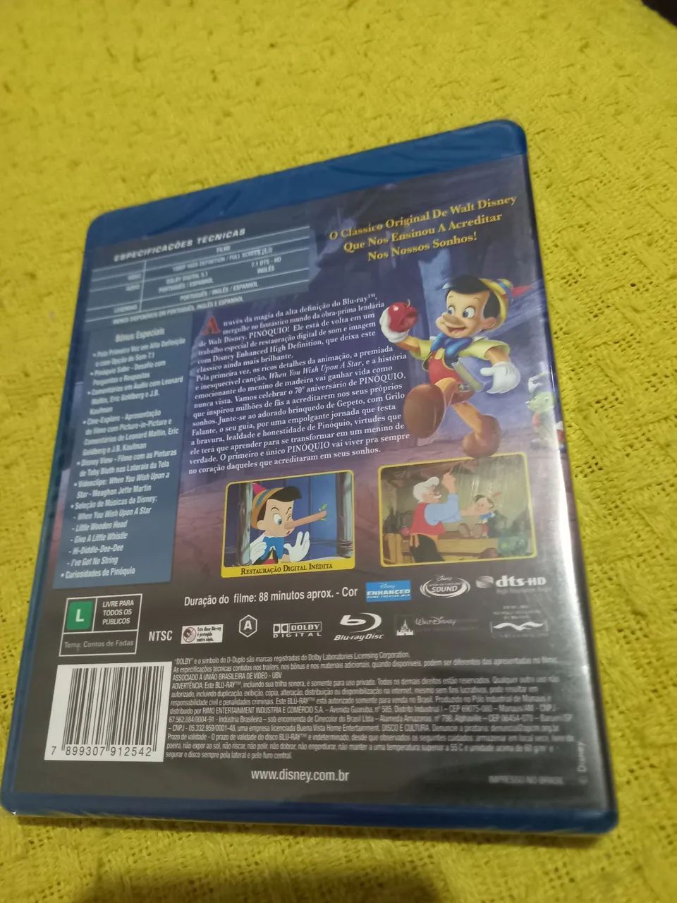 Blu ray Pinóquio  - Foto 2
