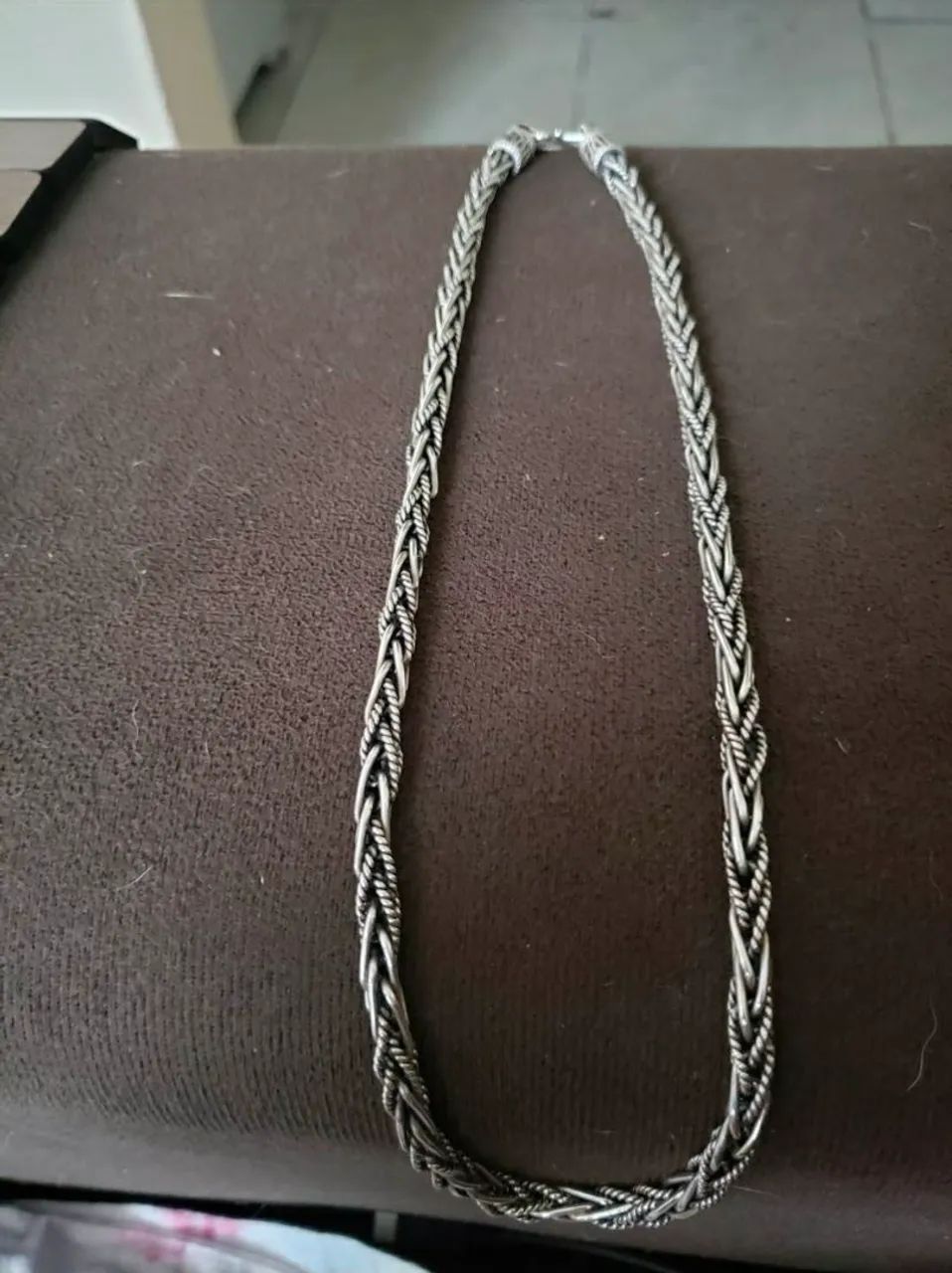 Corrente de prata bali trançada! - Foto 2