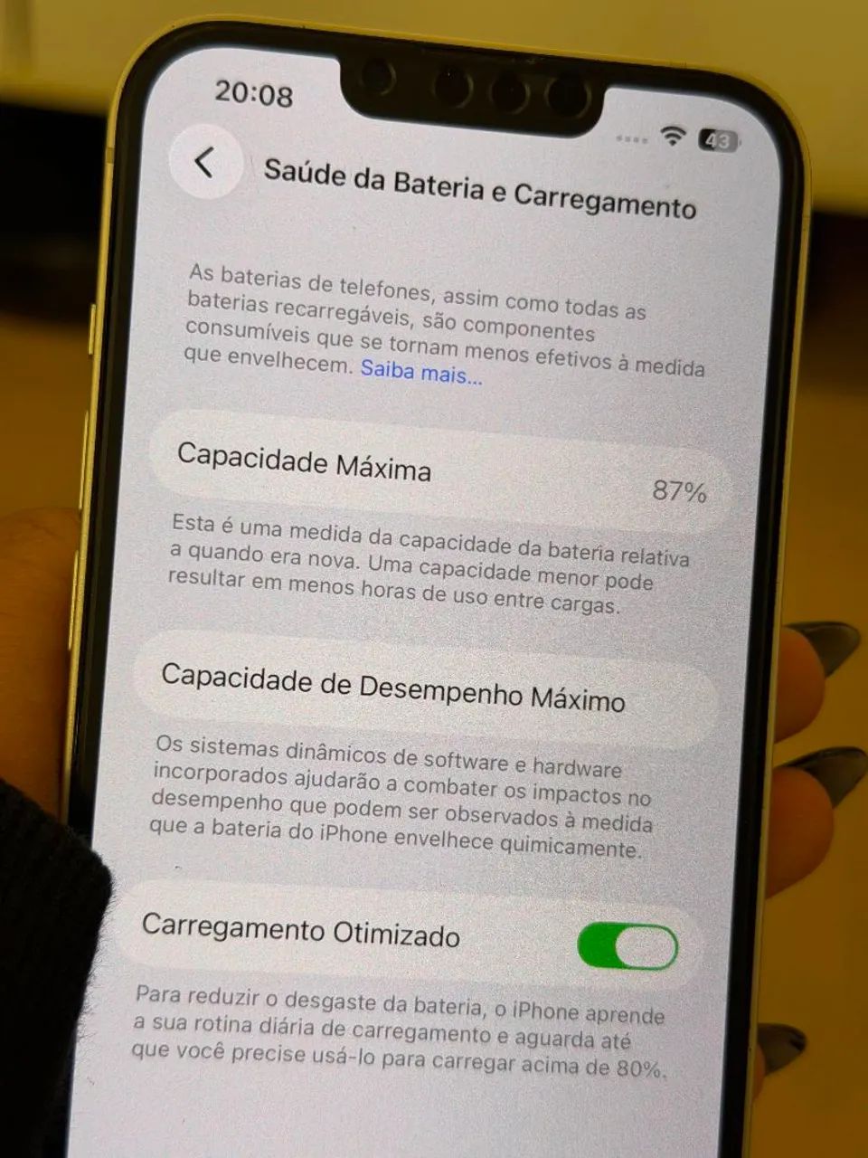 iPhone 13 128GB Estelar - Impecável + Caixa + Carregador + 6 Capinhas - Foto 3