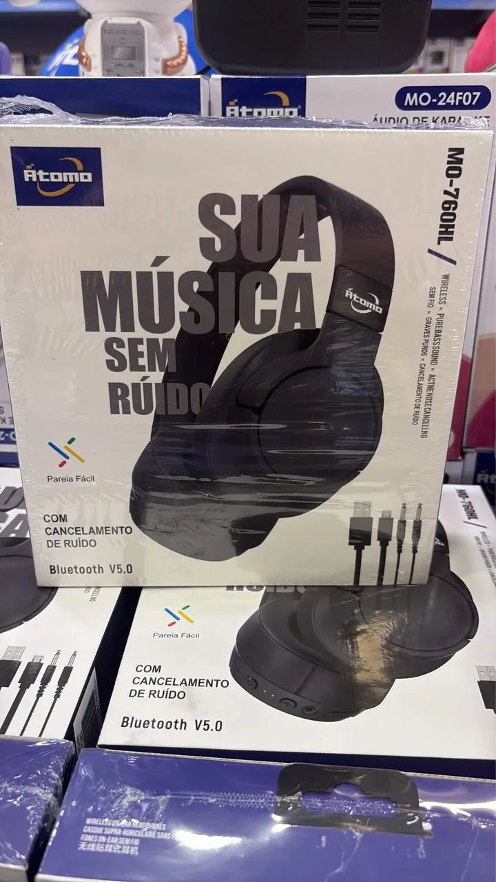 Headphone Atomo sem fio - Entrega Rápida!!