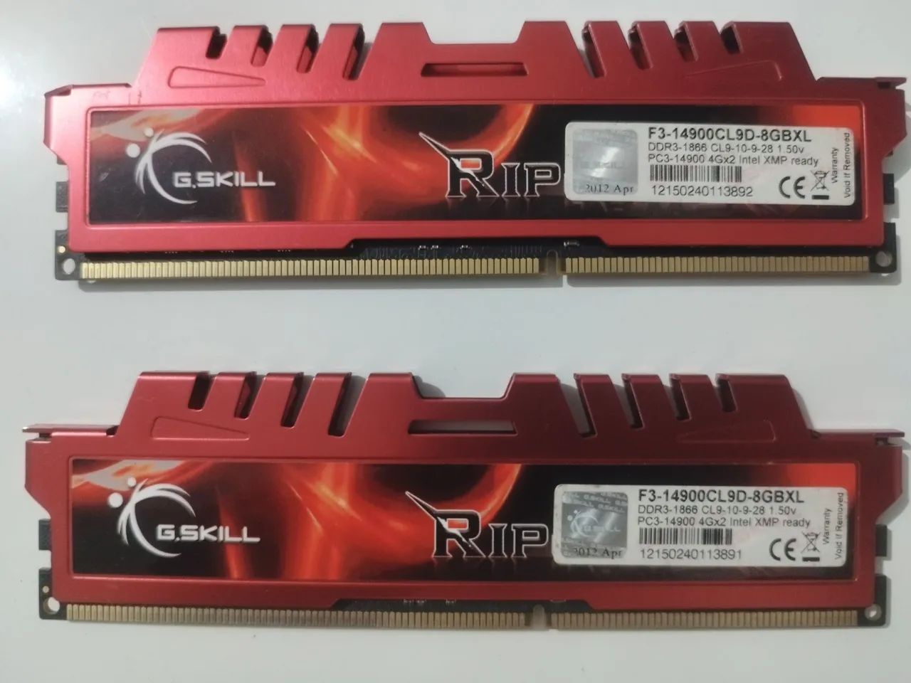 Memória ram PC3-14900 4Gx2