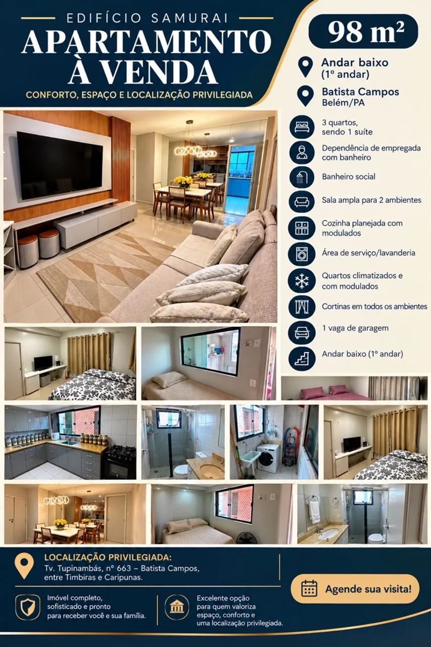 Apartamento a venda no Ed Samurai