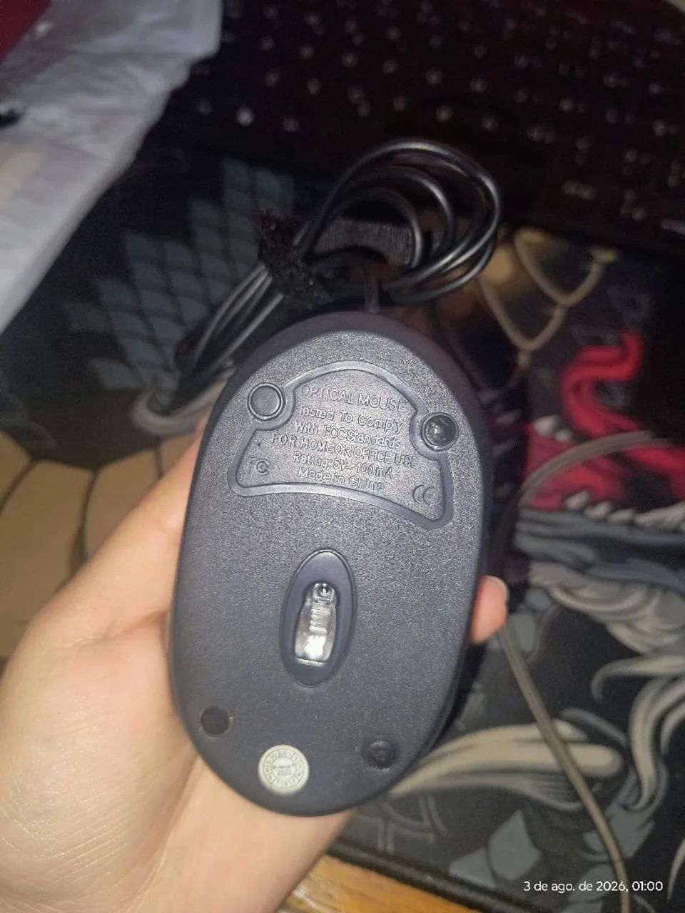 Mouse USB B-Max com fio - Funcionando perfeitamente - Foto 3