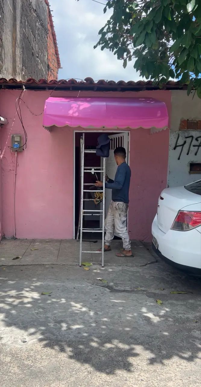 Toldo Rosa Área Externa/Casa - Foto 2