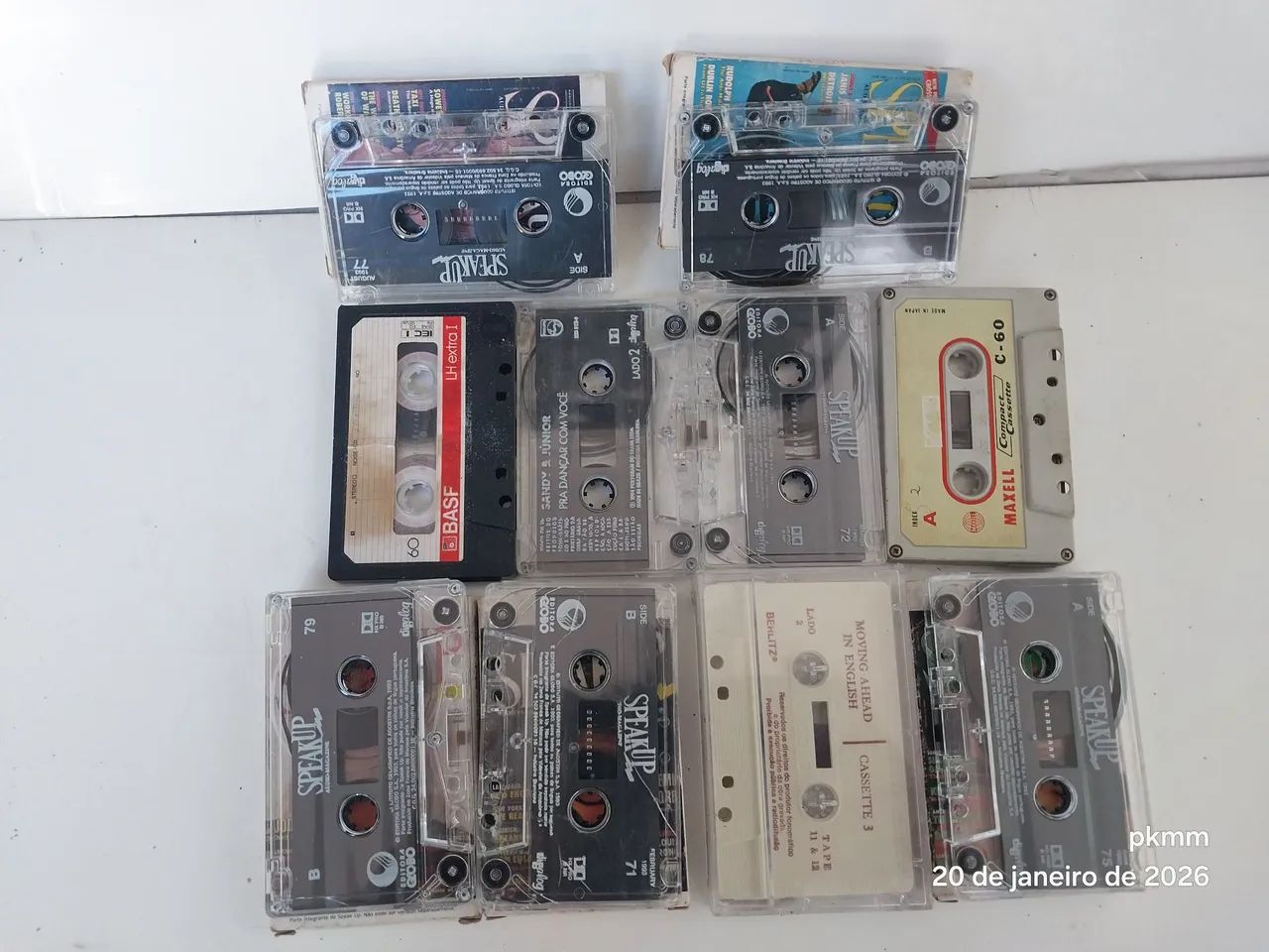 Fitas k7 em ótimo estado, rodando normal lote - Foto 3