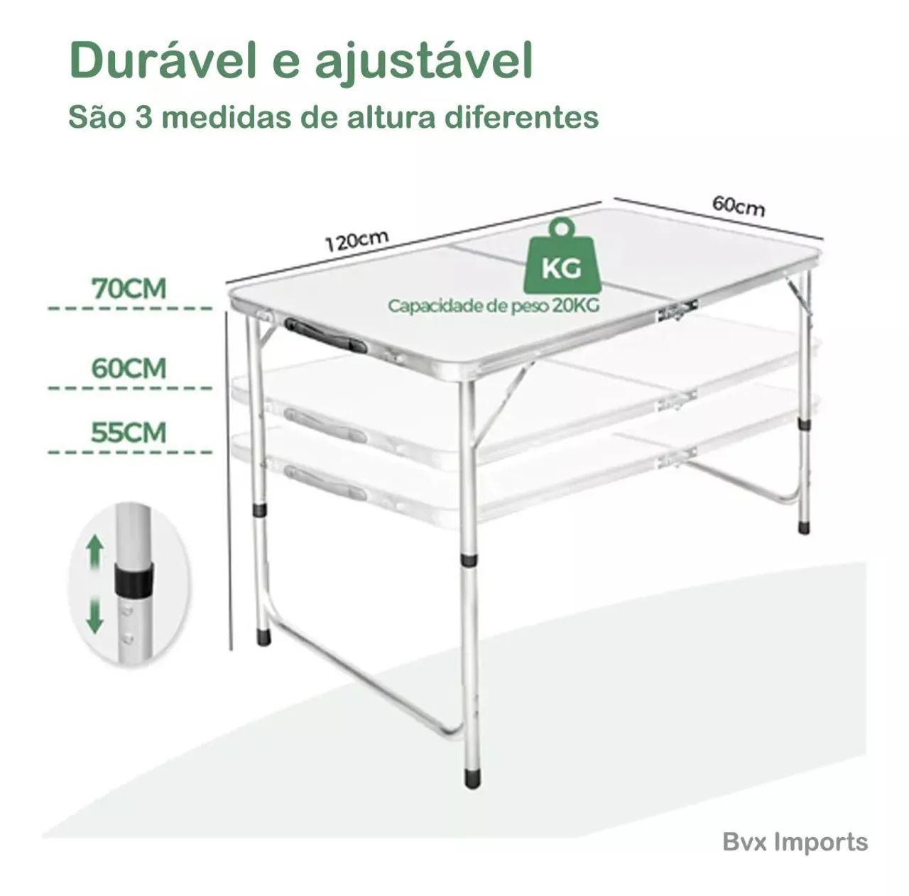 Mesa de Alumínio portátil - Foto 2