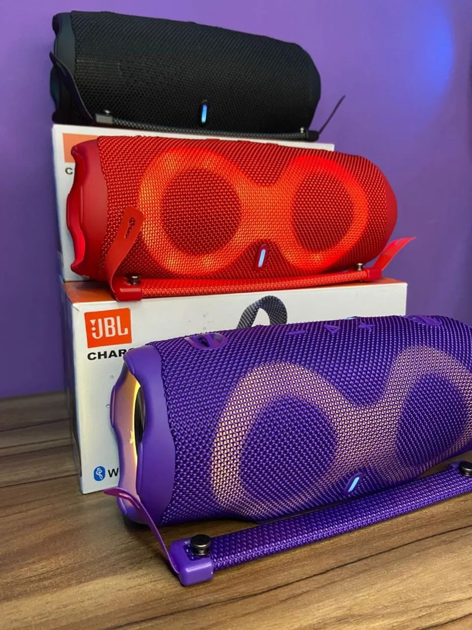 Caixa de Som Bluetooth Charge 6 Led RGB - Foto 2