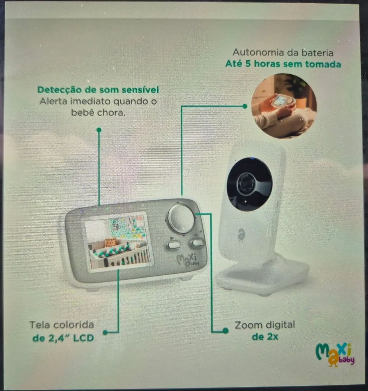 Babá eletrônica maxi baby - Foto 4