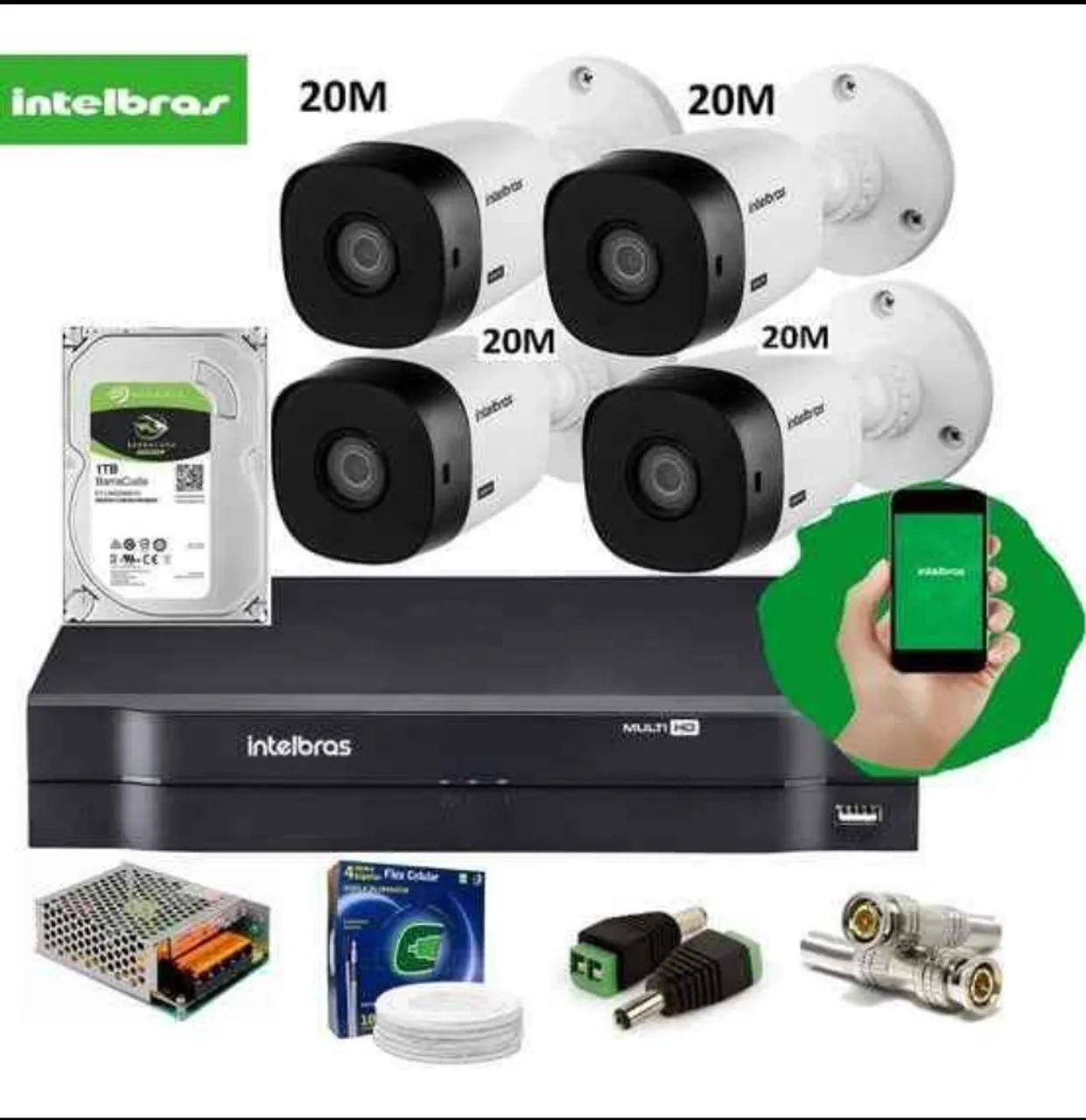 Kit segurança eletrônica 