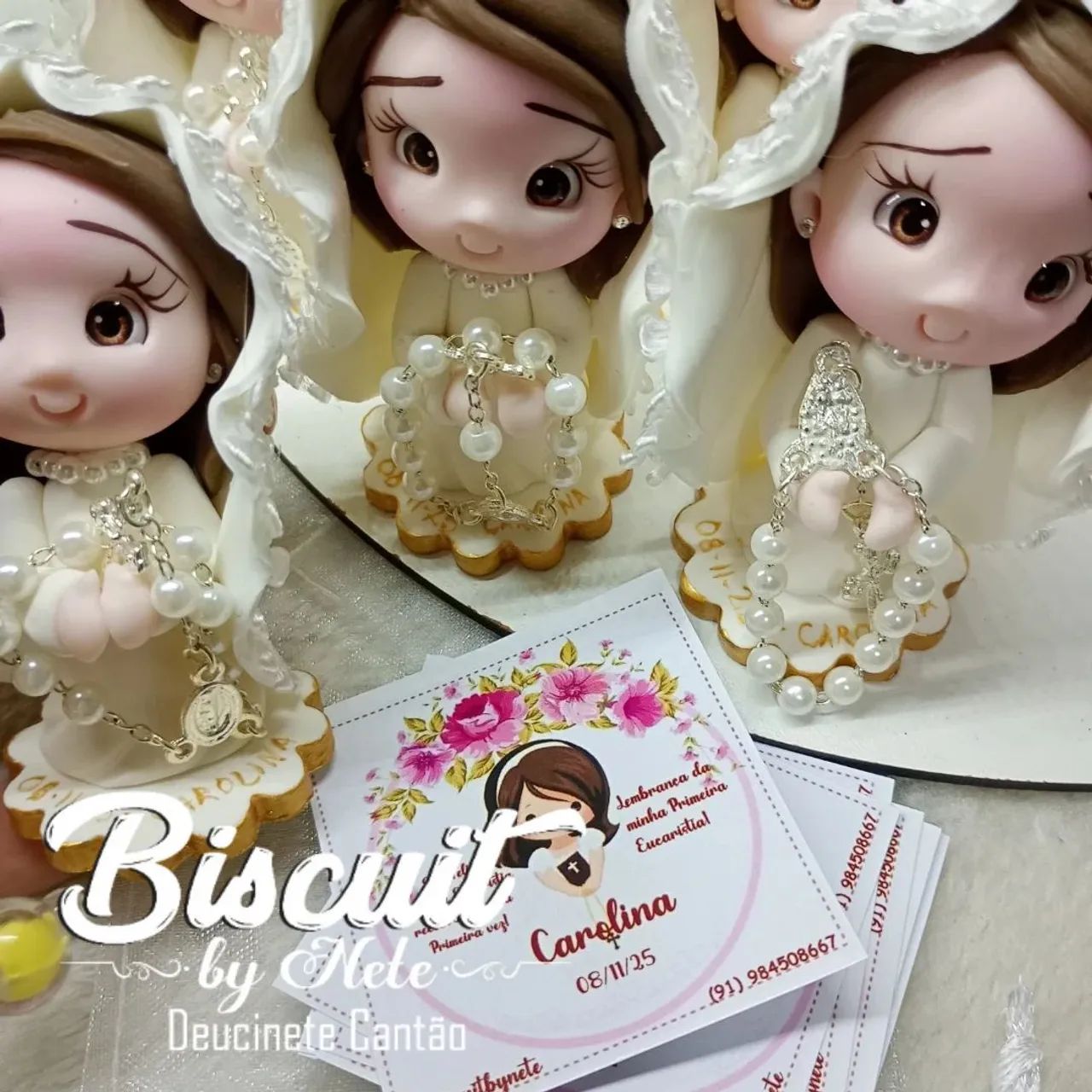 Lembrancinhas para Primeira Eucaristia em Biscuit  - Foto 4