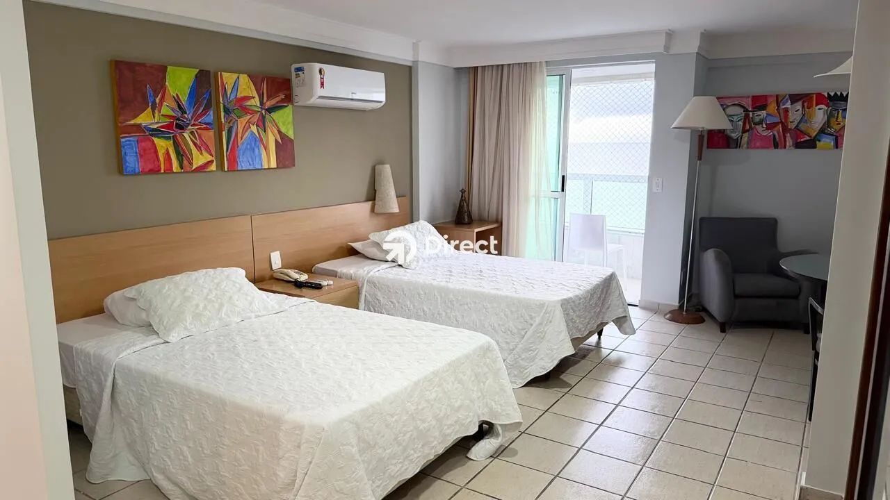 Flat mobiliado com 1 quarto no Edifício Flat Beira Mar Recife  Vista mar em Boa Viagem - Foto 7