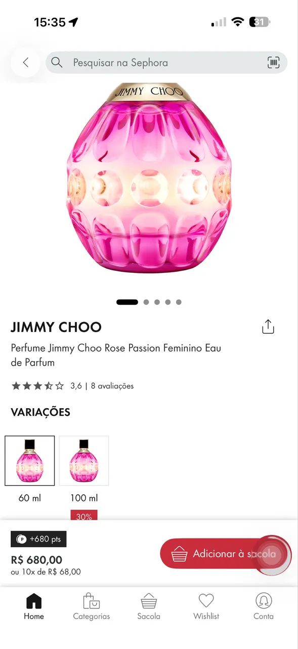 Perfume Jimmy Choo Rose Passion - Foto 2