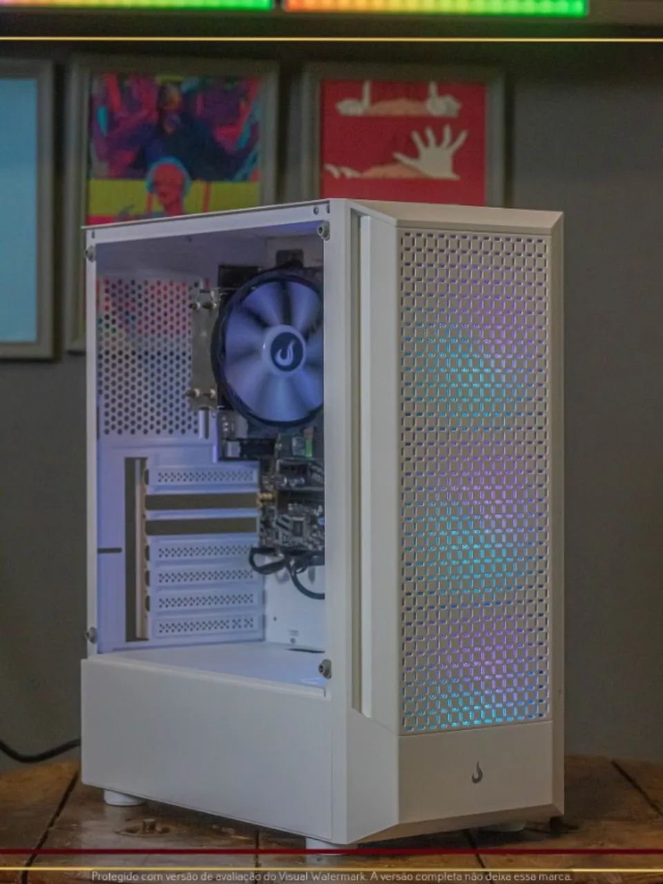 Setup Ryzen 5 5600GT, 16gb, 512gb NVMe, Fonte 500W, Gabinete Risemode + 3 Fans ARGB