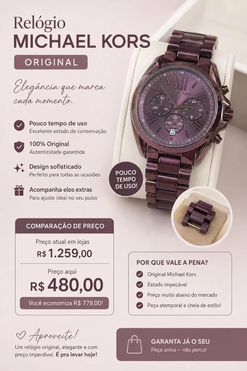 Relógios Michael Kros - Foto 4