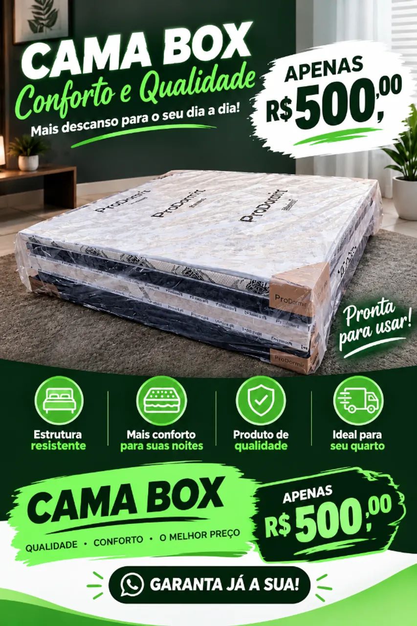 cama box. 12cm de espuma.  promoção!!!
